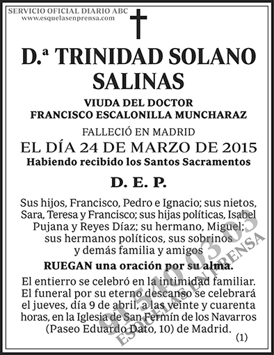 Trinidad Solano Salinas
